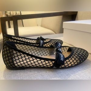 Christian Dior Resille Ribbon Miss J'ADIOR Ballet Flat